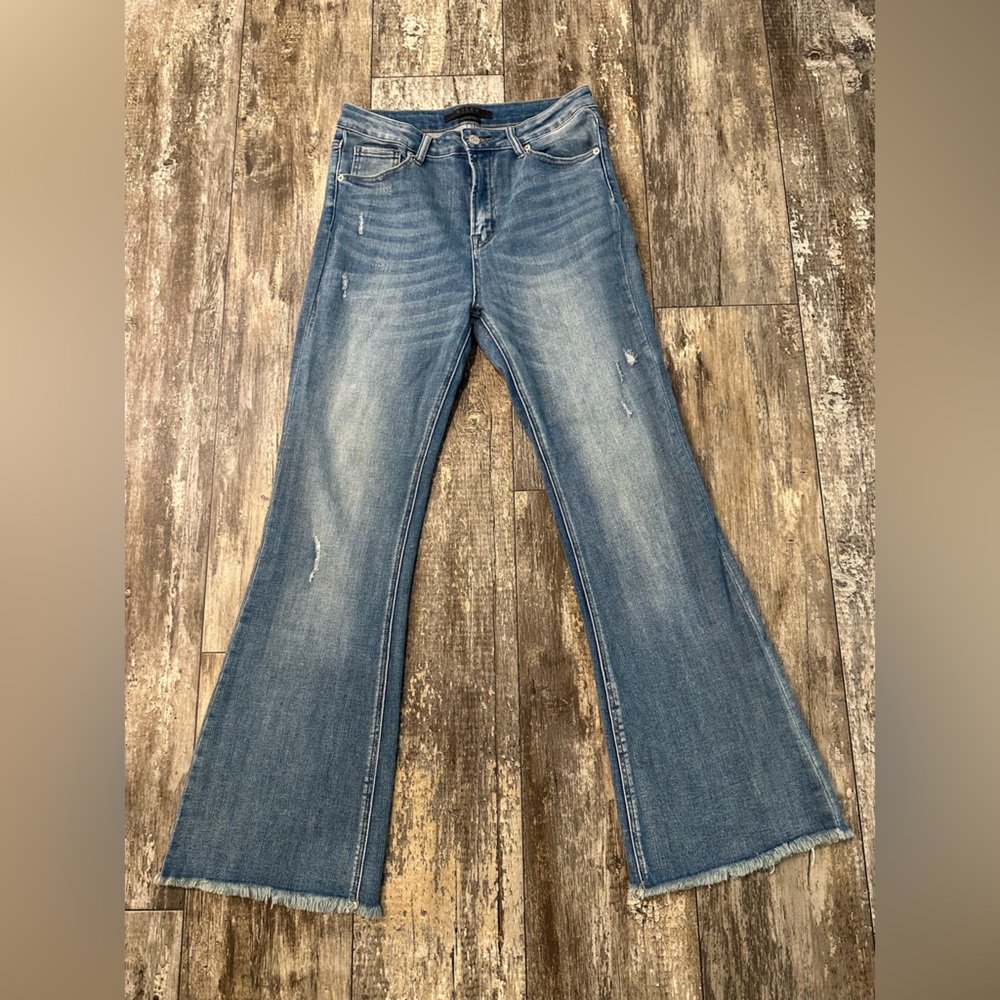 Risen brand Classic Blue Flare Jeans for Women